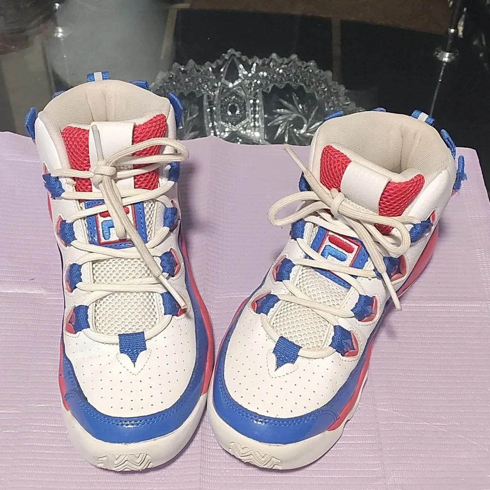 Fila Kids Red, White, and Blue Sneakers